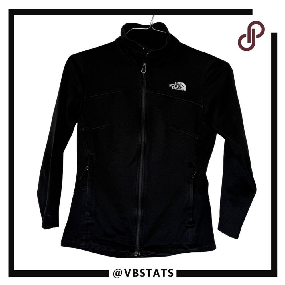 The North Face Women's Full Zip Mock Neck Fleece Lined Jacket Black Size XS